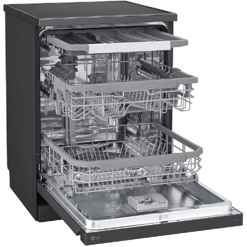ΠΛΥΝΤΗΡΙΟ ΠΙΑΤΩΝ ΕΛΕΥΘΕΡΟ 60CM LG DF365FMS (B / BLACK / 14 ΣΕΡΒ / 3ο ΡΑΦΙ / ΑΤΜΟΥ / Wi-Fi)